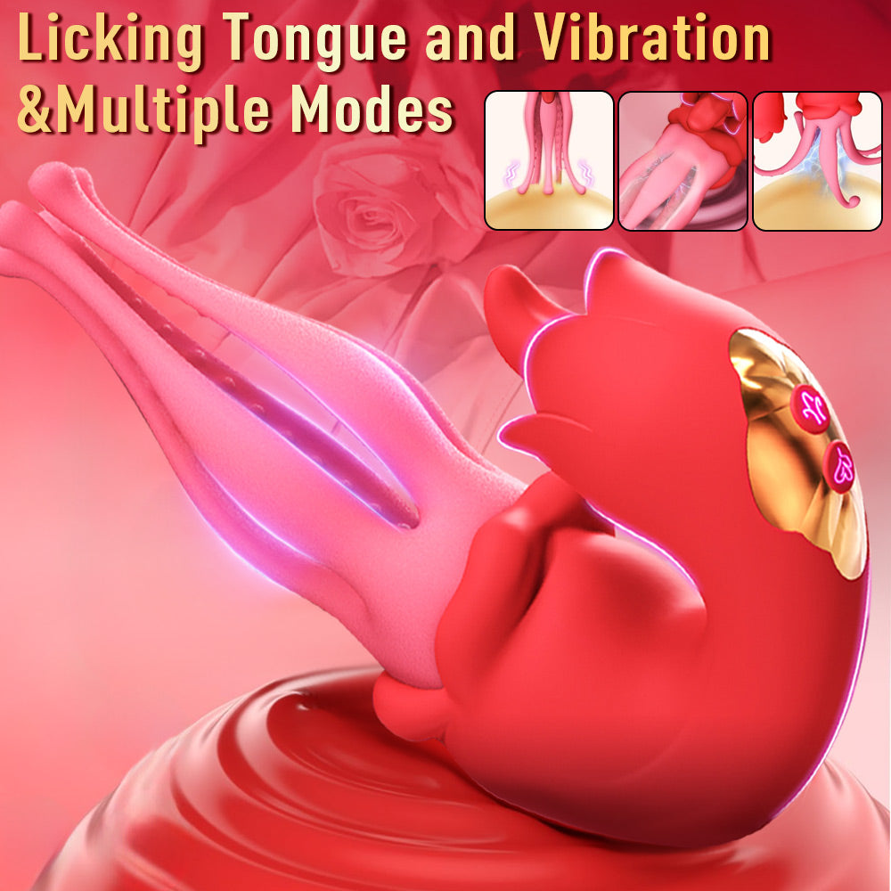 Portable Size Multi Functional Tongue Licking Swinging Vibrator