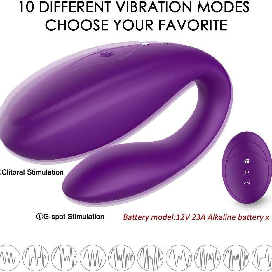 Remote Controlled Clitoral & G-Spot Dual Stimulation Vibrator