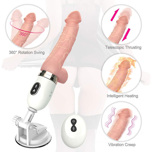 Intelligent Heating Remote Controlled Swinging Dildo