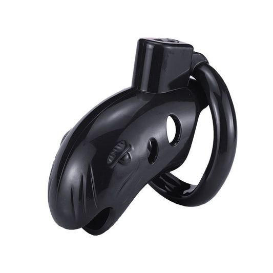 Little Shark Multiple Sizes Black Resin Male Chastity Cage