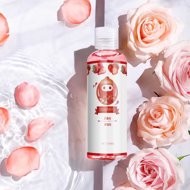 Fruit Flavor Water Soluble Sex and Massage Lubricant Oil