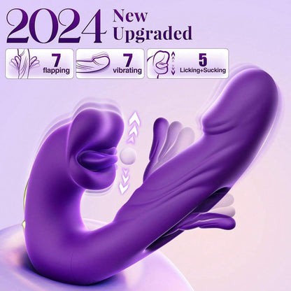 Latest Vibrating Licking Hitting 3 in 1 Exclusive Massager