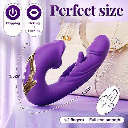 Latest Vibrating Licking Hitting 3 in 1 Exclusive Massager