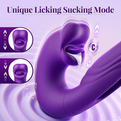 Latest Vibrating Licking Hitting 3 in 1 Exclusive Massager