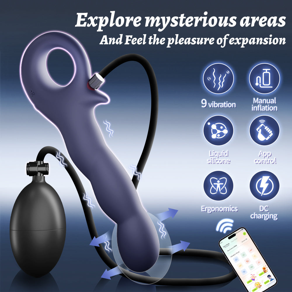 Explorer Size Adjusting App Controlled Anal Plug Vibrator