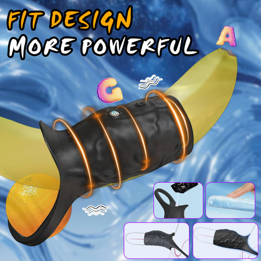 Wolf Warrior Elastic Compact Fit Powerful Vibrating Penis Sleeve