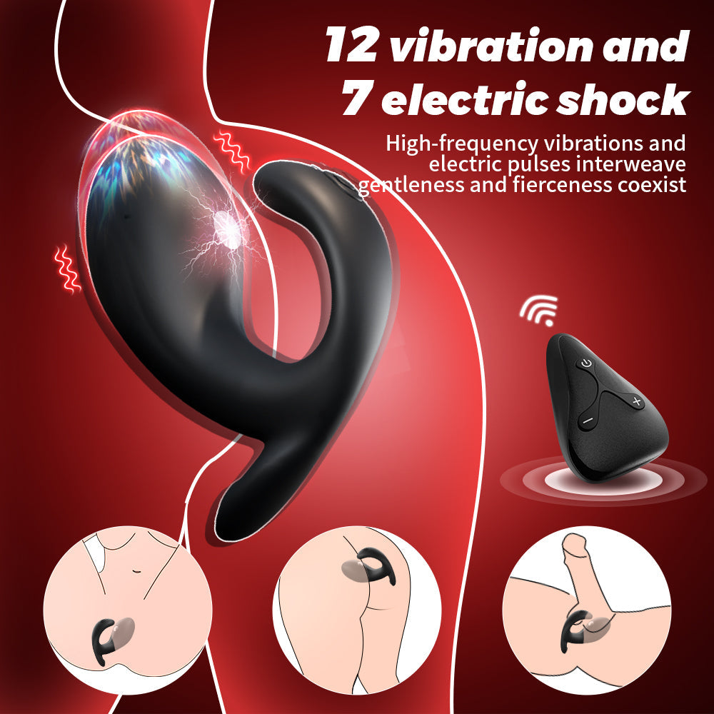 Electronics Shock Vibrating Little Whale Anal Plug