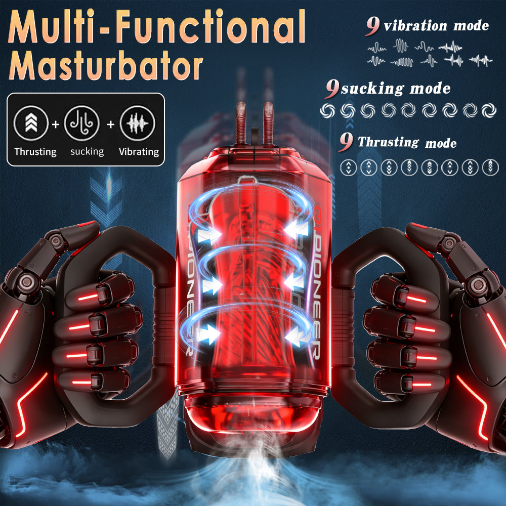 Premium Innovative Handle Design Multi Functional Masturbator