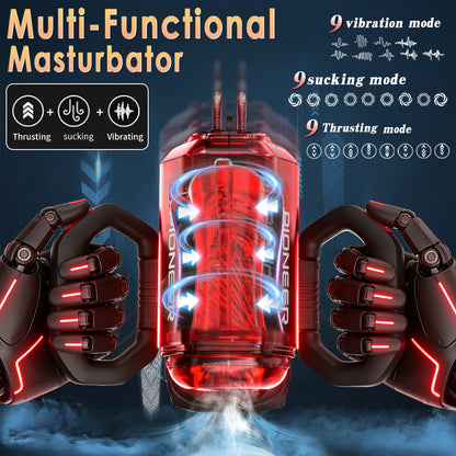 Premium Innovative Handle Design Multi Functional Masturbator