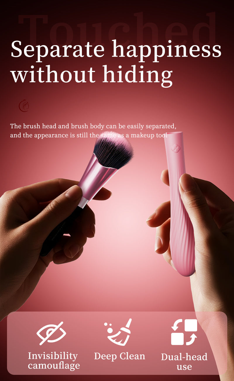 Hidden Appearance Split Dual Head Suction G-Spot Vbrator