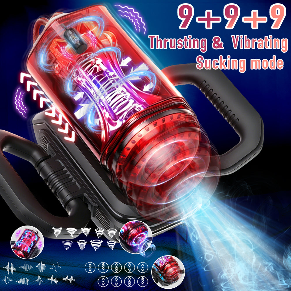 Premium Innovative Handle Design Multi Functional Masturbator