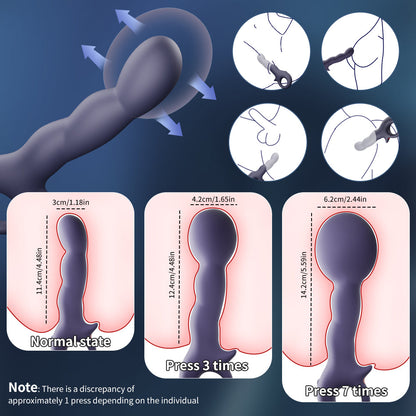 Explorer Size Adjusting App Controlled Anal Plug Vibrator