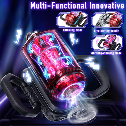 Premium Innovative Handle Design Multi Functional Masturbator