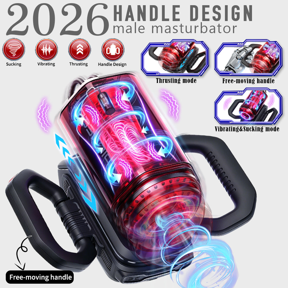 Premium Innovative Handle Design Multi Functional Masturbator