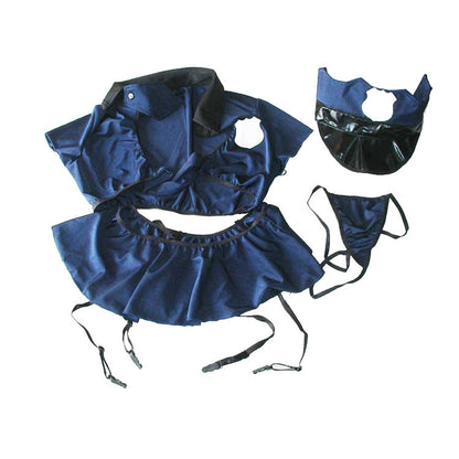 Policewoman Lingerie with Cap and Seductive Stockings - Onion Toy