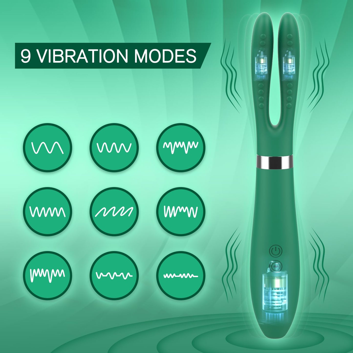 Dual Head Clips Shaped Tits Clitoris Stimulation Vibrator