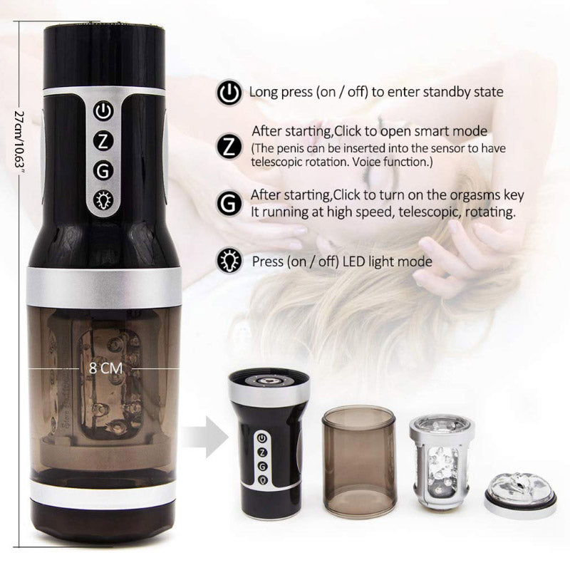 Automatic Rotation Vibrator Male Voice Interaction Masturbator OnionToyUAE Automatic Rotation Vibrator Male Voice Interaction Masturbator OnionToyUAE