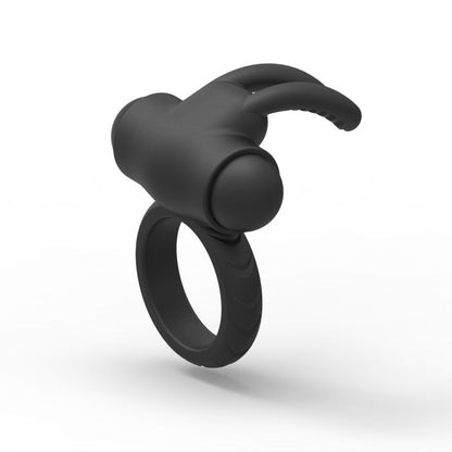 Rabbit Ear Silicone Vibration Massaging Cock Ring