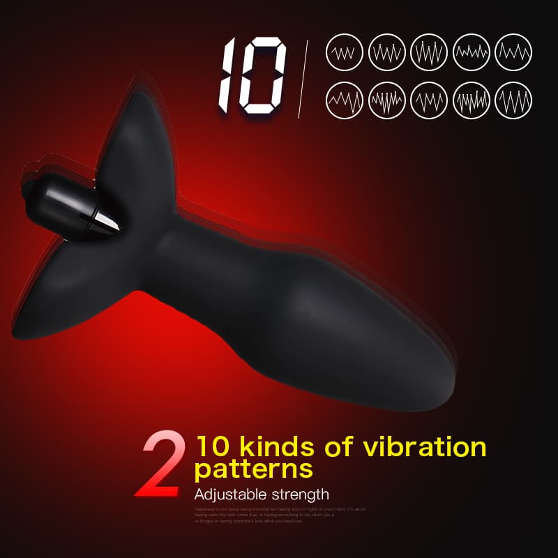 Vabrating Silicone Soft Waterproof Anal Plug Dilator