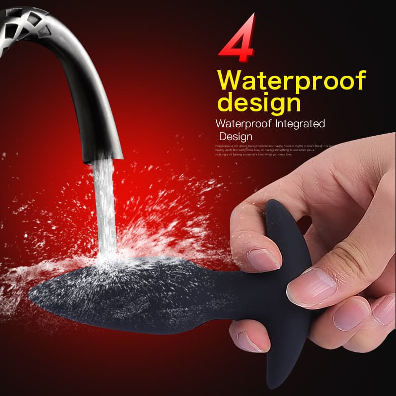 Vabrating Silicone Soft Waterproof Anal Plug Dilator