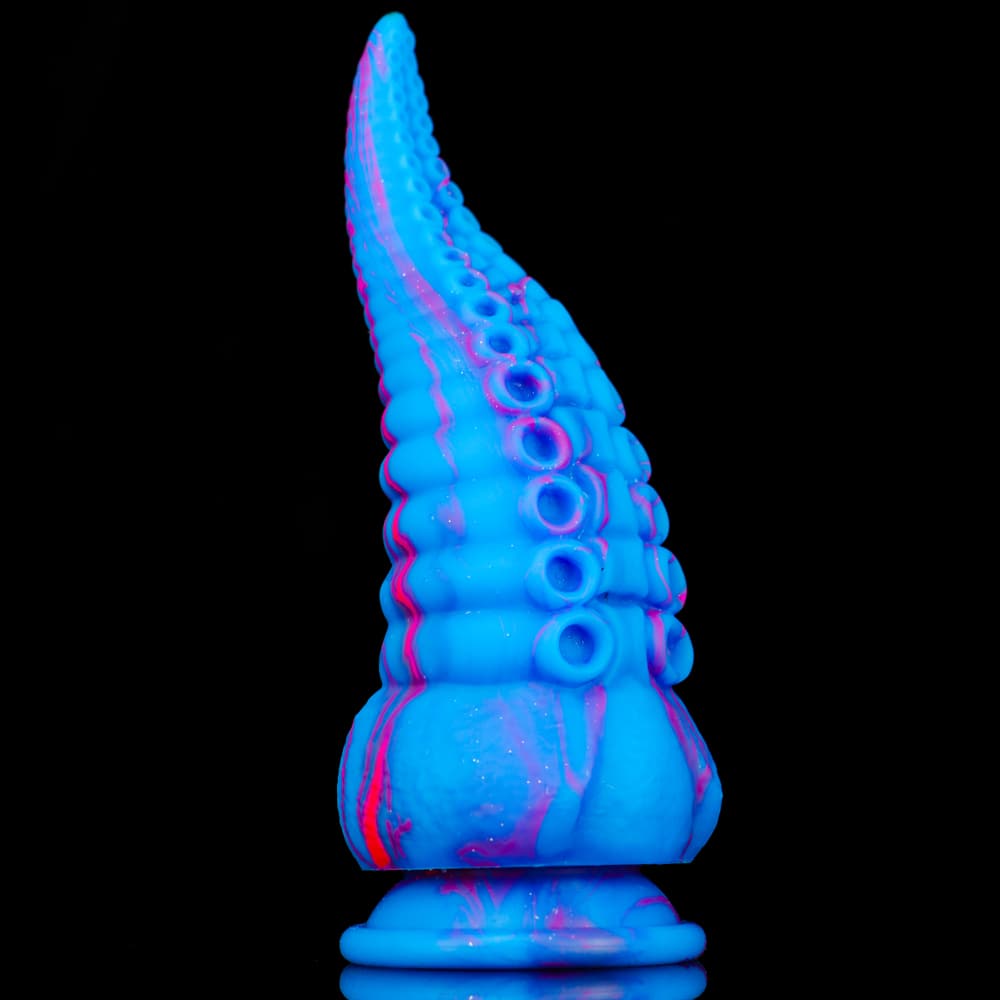 Octopus Tentacle Shape Flexible Soft Material Silicone Dildo