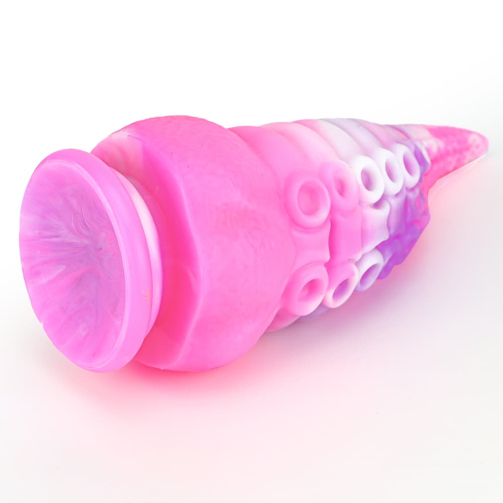 Octopus Tentacle Shape Flexible Soft Material Silicone Dildo