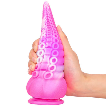 Octopus Tentacle Shape Flexible Soft Material Silicone Dildo