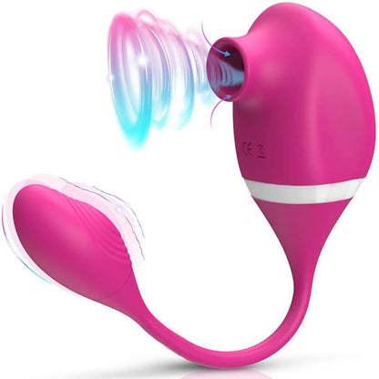 Pocket Size Dual Head Sucking and Vibrating Sex Toy