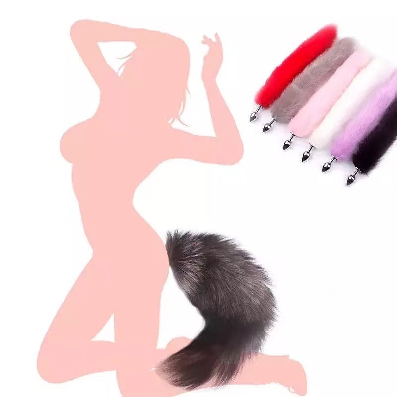 Stainless Steel Colourful Fox Tail Cosplay Anal Plug OnionToyUAE Stainless Steel Colourful Fox Tail Cosplay Anal Plug OnionToyUAE