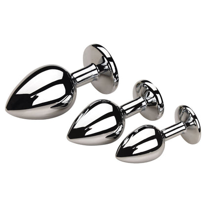 Smooth Feeling Stainless Steel Crystal Jewelry Anal Plug