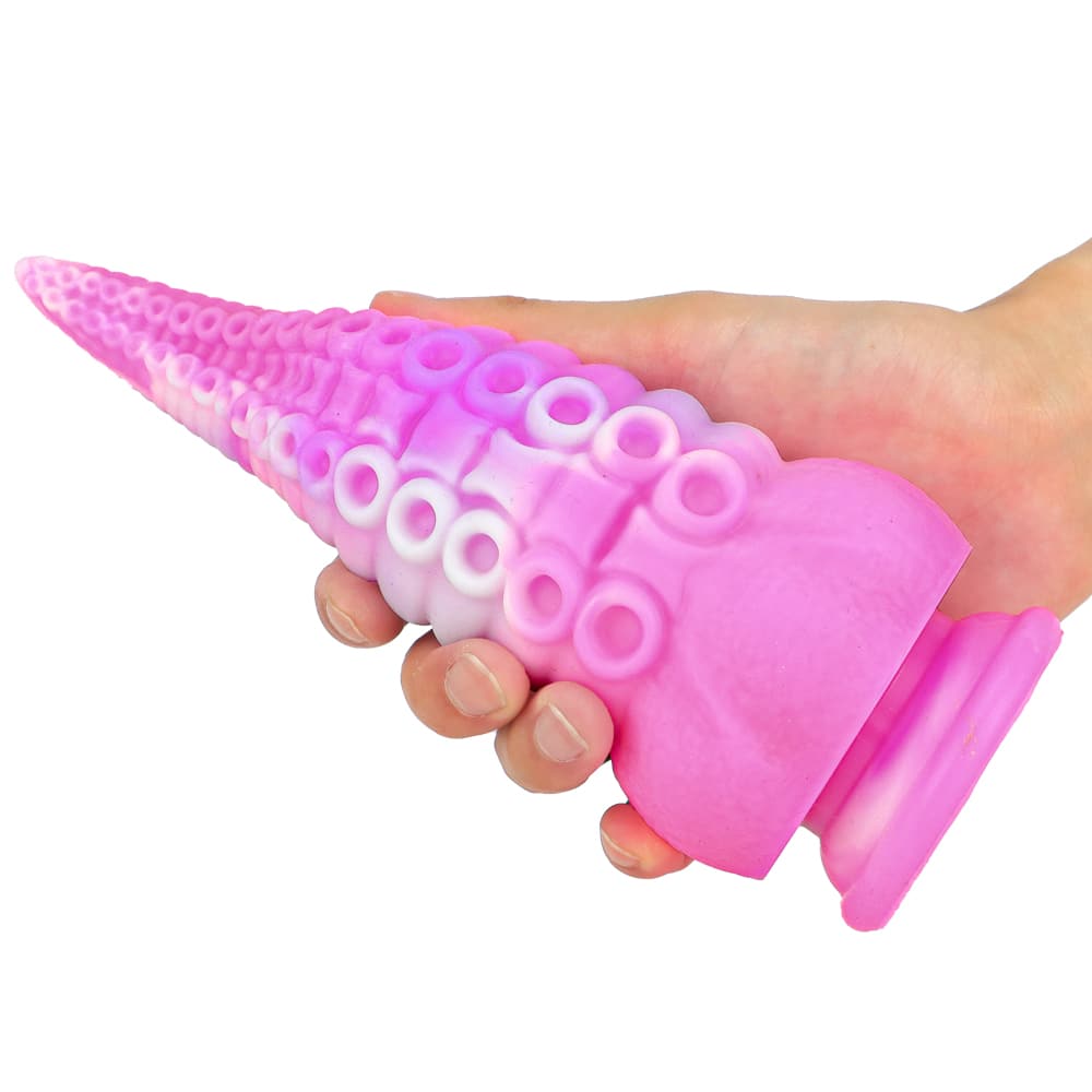 Octopus Tentacle Shape Flexible Soft Material Silicone Dildo