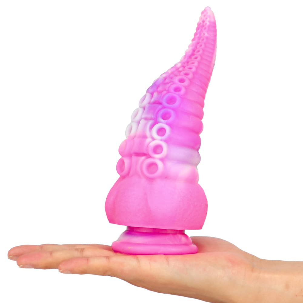 Octopus Tentacle Shape Flexible Soft Material Silicone Dildo