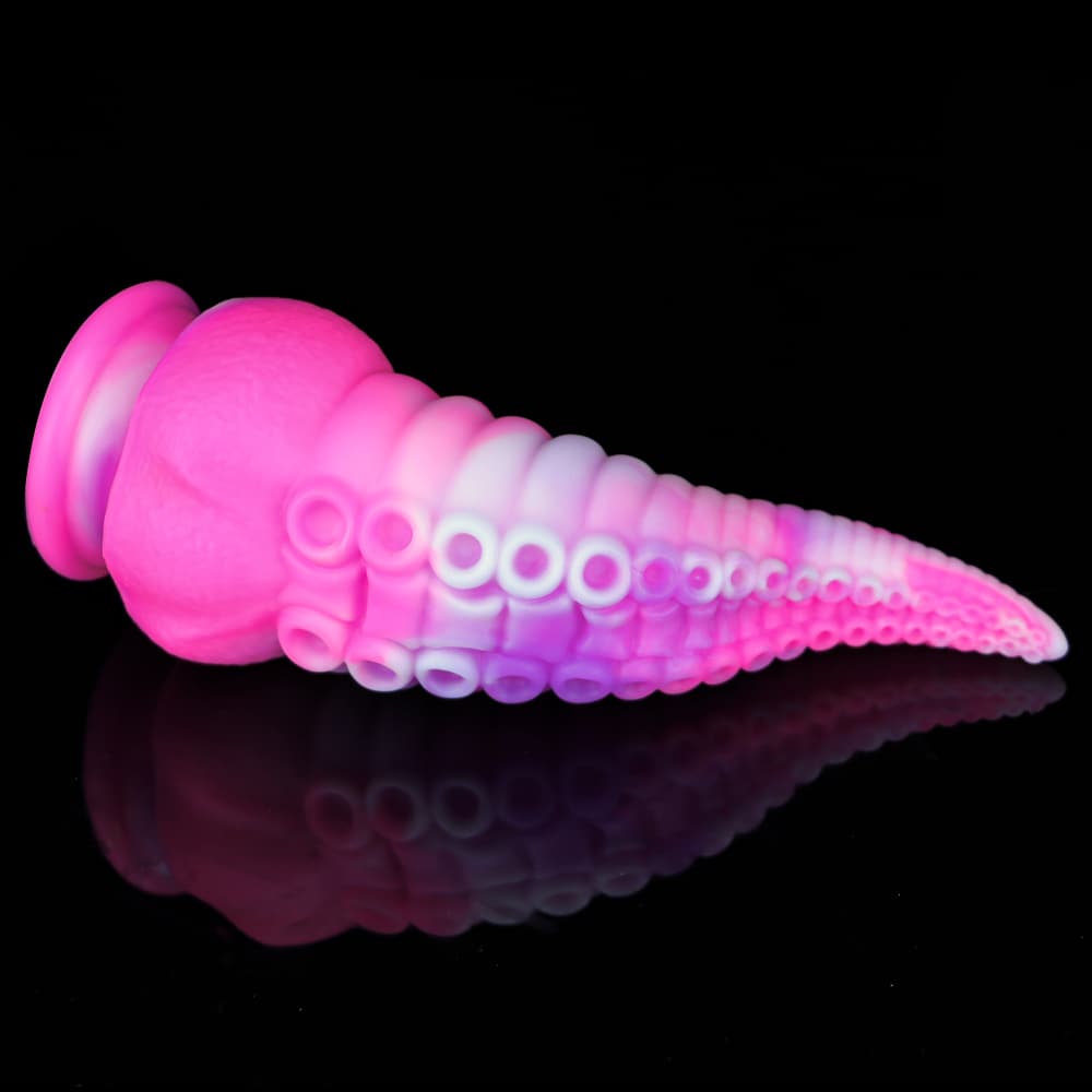 Octopus Tentacle Shape Flexible Soft Material Silicone Dildo