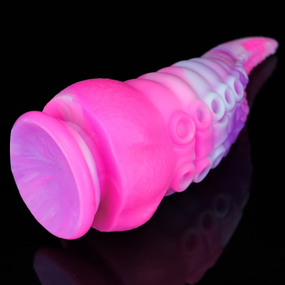 Octopus Tentacle Shape Flexible Soft Material Silicone Dildo