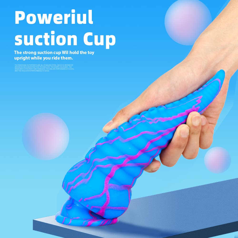 Octopus Tentacle Shape Flexible Soft Material Silicone Dildo