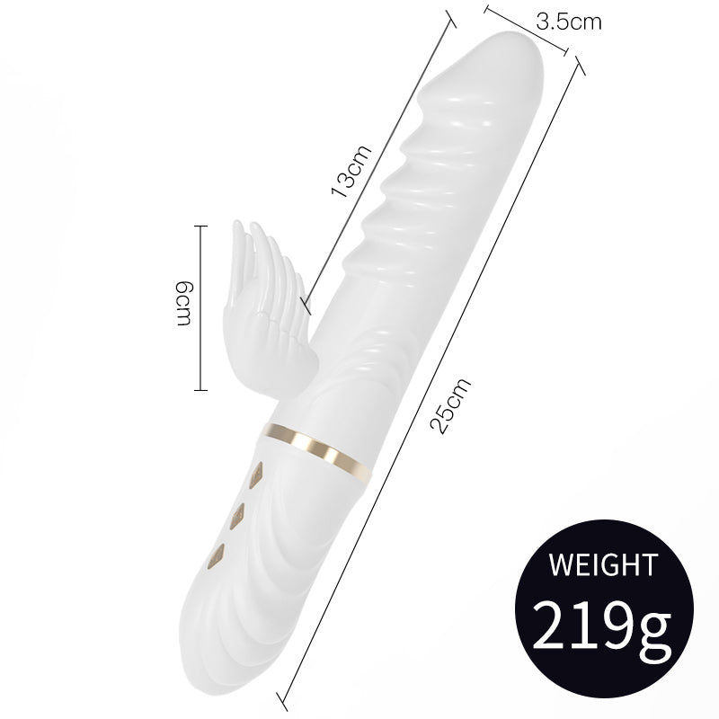 Angel Wings Vaginal Telescopic Clitoral Stimulating Massager