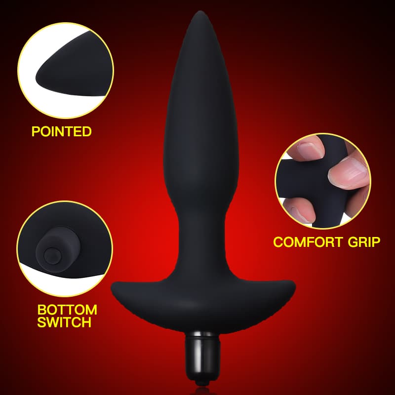 Vabrating Silicone Soft Waterproof Anal Plug Dilator OnionToyUAE Vabrating Silicone Soft Waterproof Anal Plug Dilator OnionToyUAE