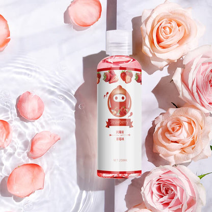 Fruit Flavor Water Soluble Sex and Massage Lubricant Oil