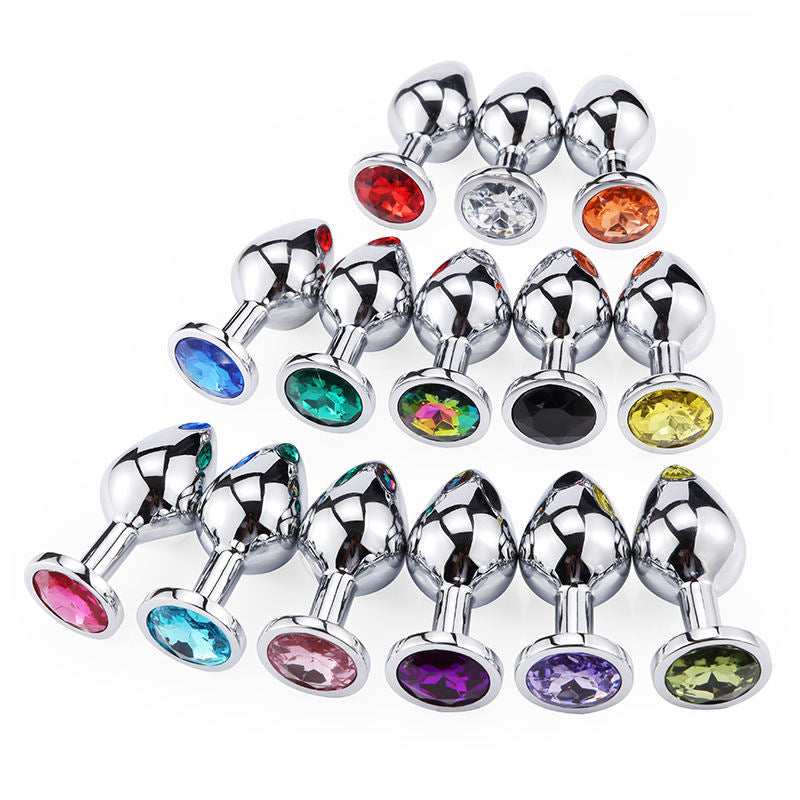 Smooth Feeling Stainless Steel Crystal Jewelry Anal Plug