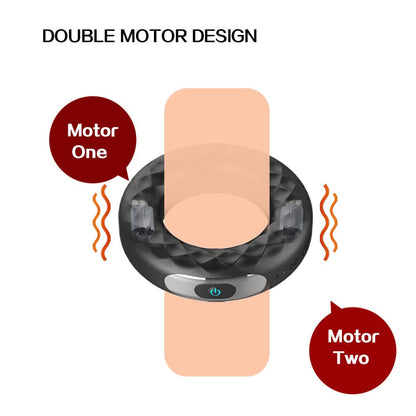 Stretchable Delay Ejaculation Silicone Cock Ring Vibrator