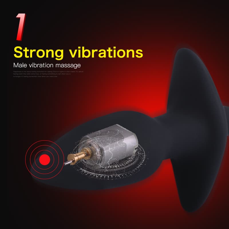 Vabrating Silicone Soft Waterproof Anal Plug Dilator