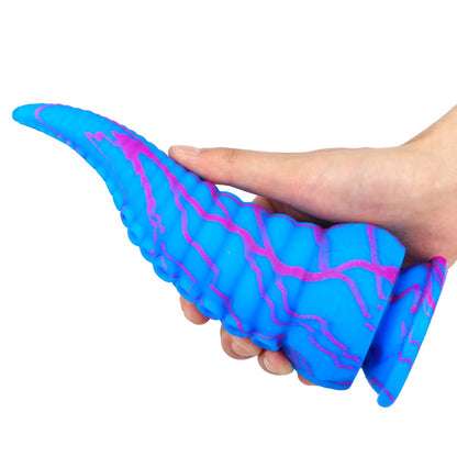 Octopus Tentacle Shape Flexible Soft Material Silicone Dildo